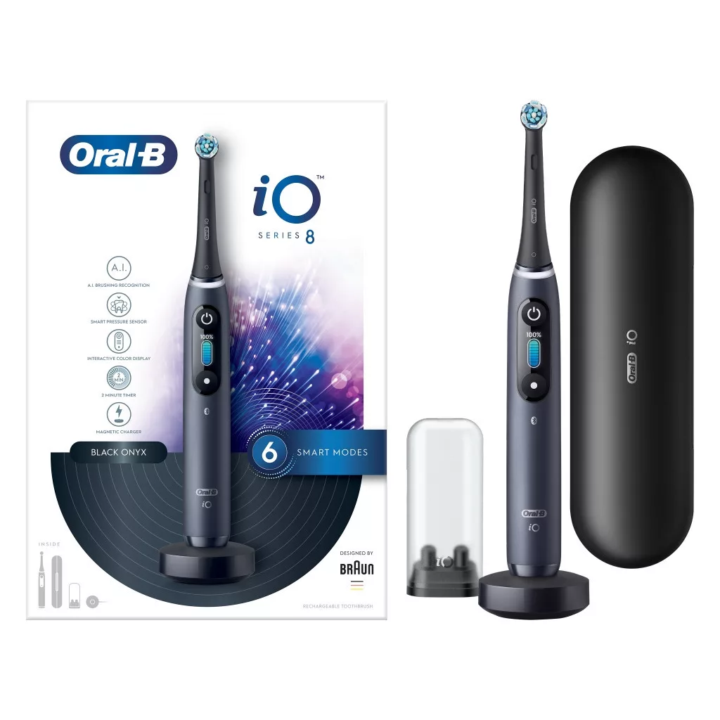 Oral-B iO Series 8 Ónixfekete Elektromos Fogkefe