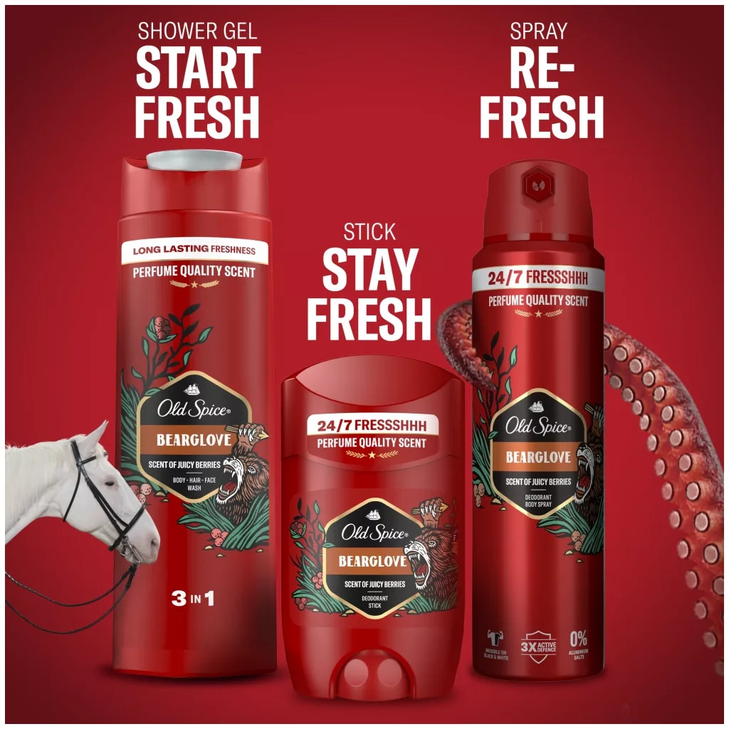 Old Spice Bearglove dezodor spray férfiaknak (200 ml)
