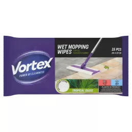   Vortex Nedves felmosó törlőkendő trópusi illattal (15 db)