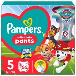   Pampers Active Baby Pants Mancs Őrjárat bugyipelenka 5, 11-17 kg, 66 db