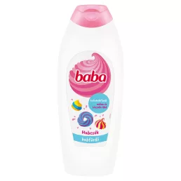 Baba krémhabfürdő málna és rózsafa illattal (750 ml)