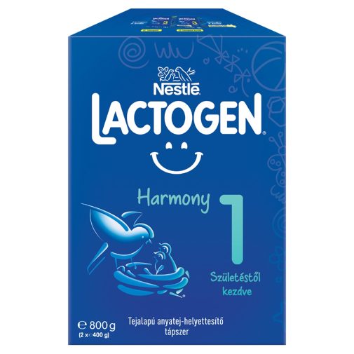 Nestlé Lactogen Harmony 1 tejalapú anyatej-helyettesítő tápszer születéstől kezdve 0 hó+ (800 g)