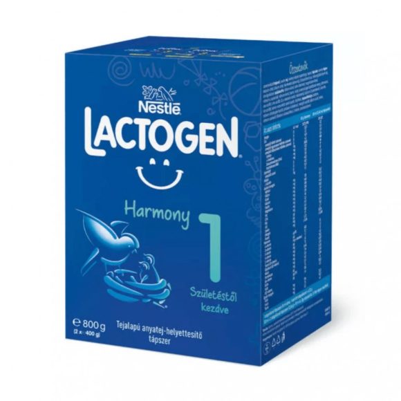 Nestlé Lactogen Harmony 1 tejalapú anyatej-helyettesítő tápszer születéstől kezdve 0 hó+ (800 g)