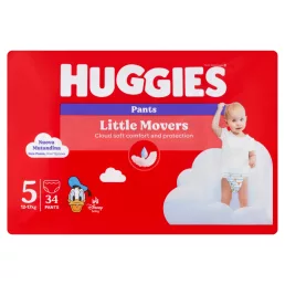 Huggies Little Movers pelenka 5, 12-17 kg, 34 db