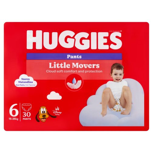 Huggies Little Movers nadrágpelenka 6, 15-25 kg, 30 db