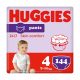 Huggies Pants bugyipelenka, Maxi 4, 9-14 kg, HAVI PELENKACSOMAG 144 db