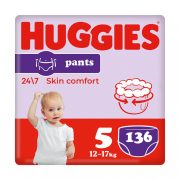   Huggies Pants bugyipelenka, Junior 5, 12-17 kg, HAVI PELENKACSOMAG 136 db