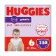 Huggies Pants bugyipelenka, XL 6, 15-25 kg, HAVI PELENKACSOMAG 120 db