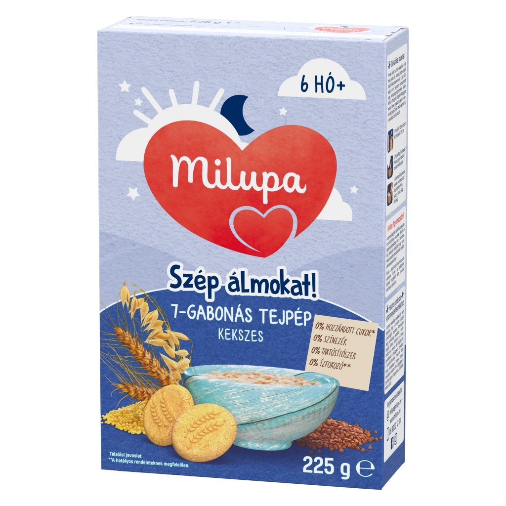 Milupa Szép álmokat! 7 gabonás kekszes tejpép 6 hó+ (225 g)