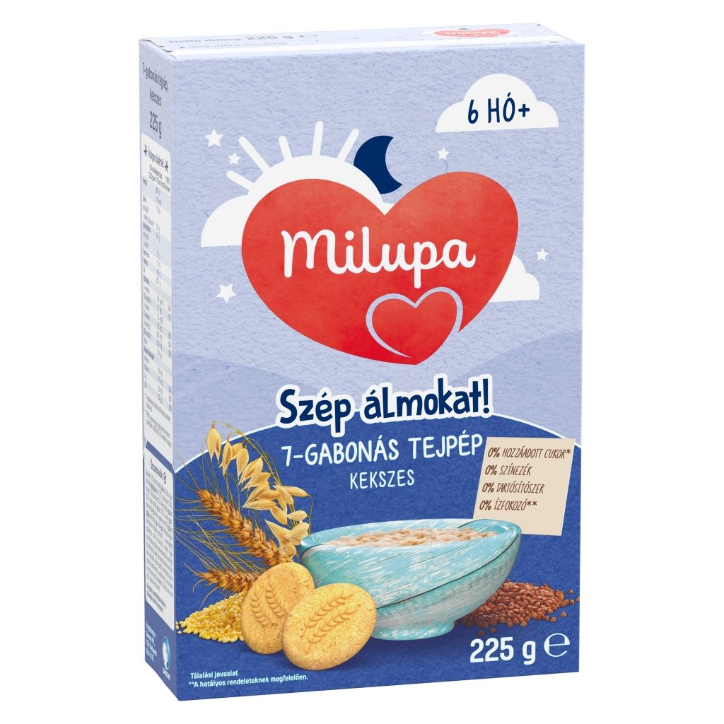 Milupa Szép álmokat! 7 gabonás kekszes tejpép 6 hó+ (225 g)