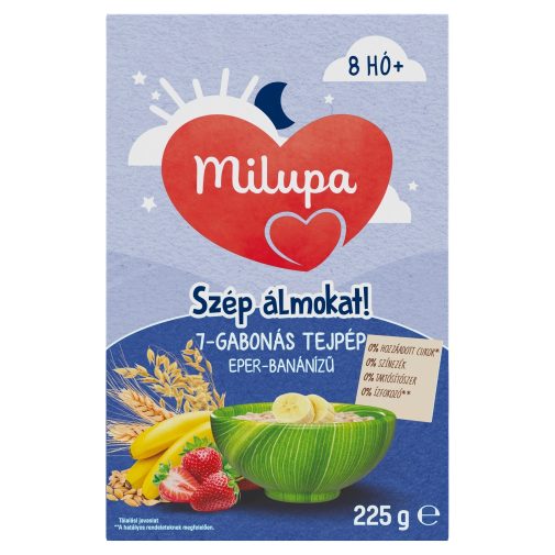 Milupa Szép álmokat! 7 gabonás epres-banános tejpép 8 hó+ (225 g)