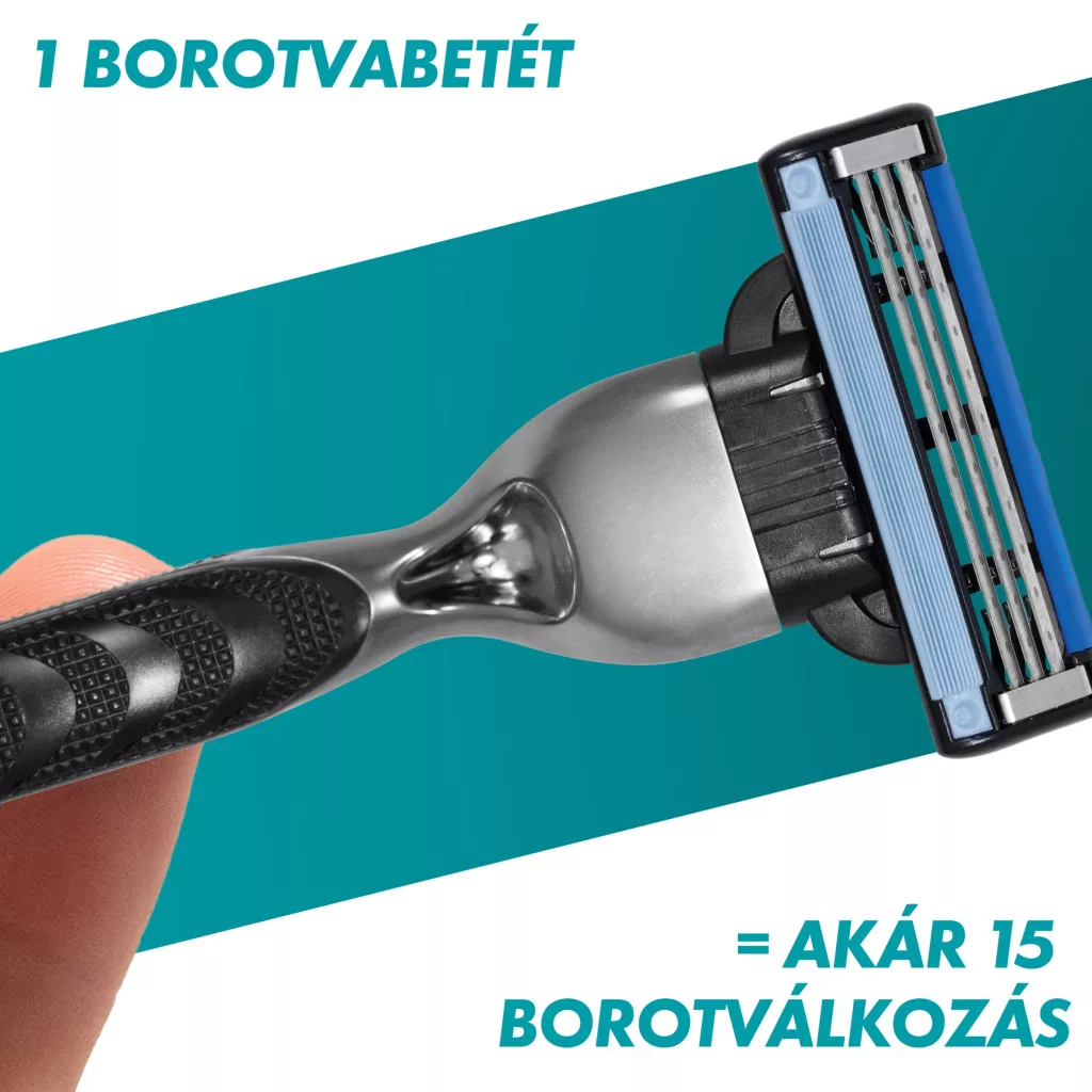 Gillette Mach3 Férfi Borotva 12 db Borotvabetéttel + AJÁNDÉK Kulacs
