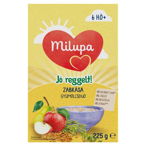 Milupa Jó reggelt!  Zabkása, gyümölcsduó 6 hó+ (225 g)