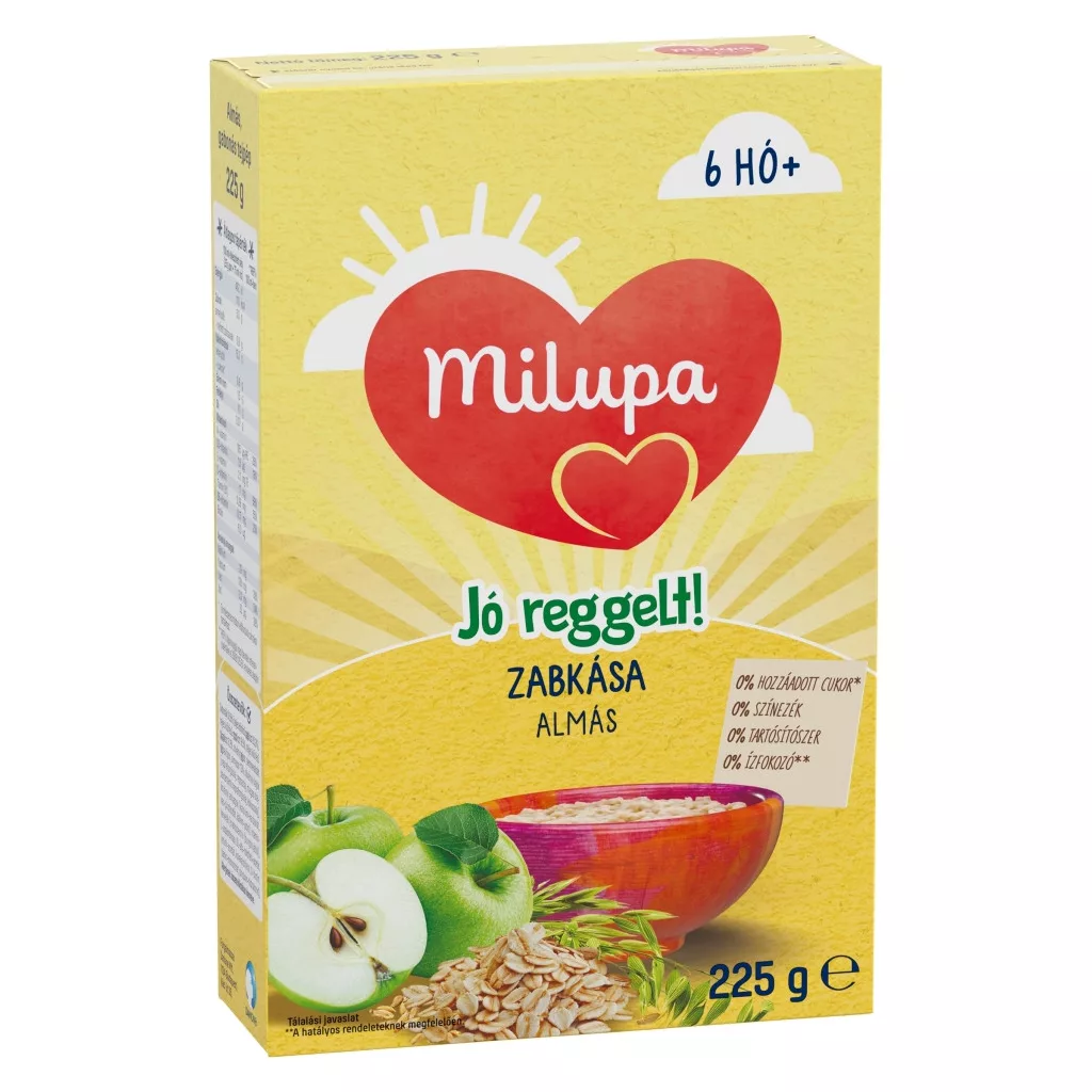 Milupa Jó reggelt! Zabkása, almás 6 hó+ (225 g)