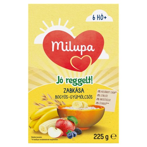 Milupa Jó reggelt!  Zabkása, bogyós-gyümölcsös 6 hó+ (225 g)
