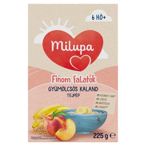 Milupa Finom Falatok, Gyümölcsös kaland tejpép 6 hó+ (225 g)
