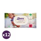 Libero parfümmentes nedves törlőkendő nyugtató repceolajjal 12x64 db