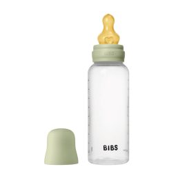   BIBS cumisüvegszett 270 ml - natúr kaucsuk cumifejjel - zsálya