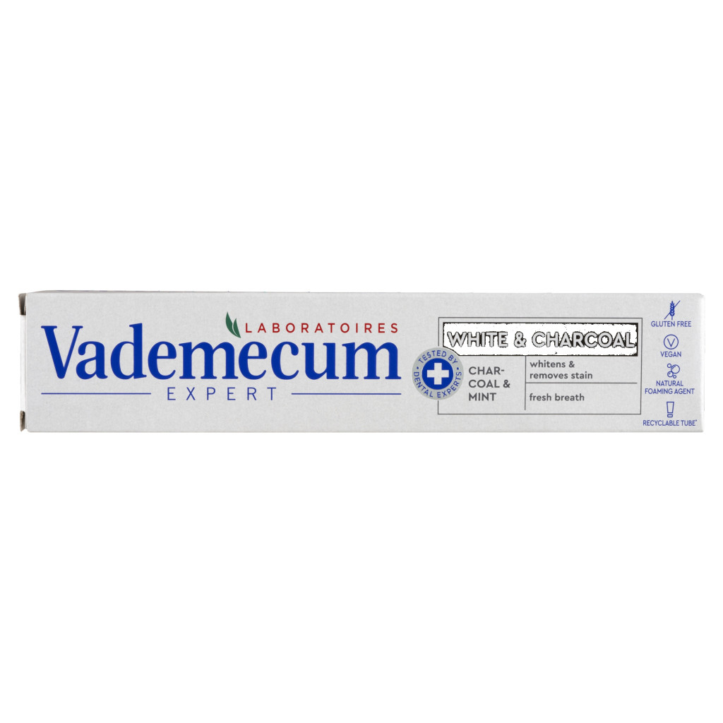 Vademecum Pro White & Charcoal fogkrém (75 ml)