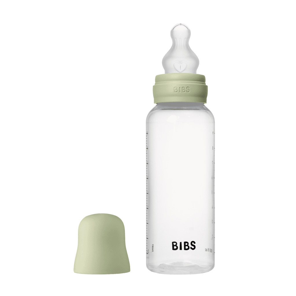 BIBS cumisüvegszett 270 ml - szilikon cumifejjel - zsálya