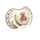 LOVI Világító szilikon dinamikus cumi TEDDYLOVE 18 hó+, 2db