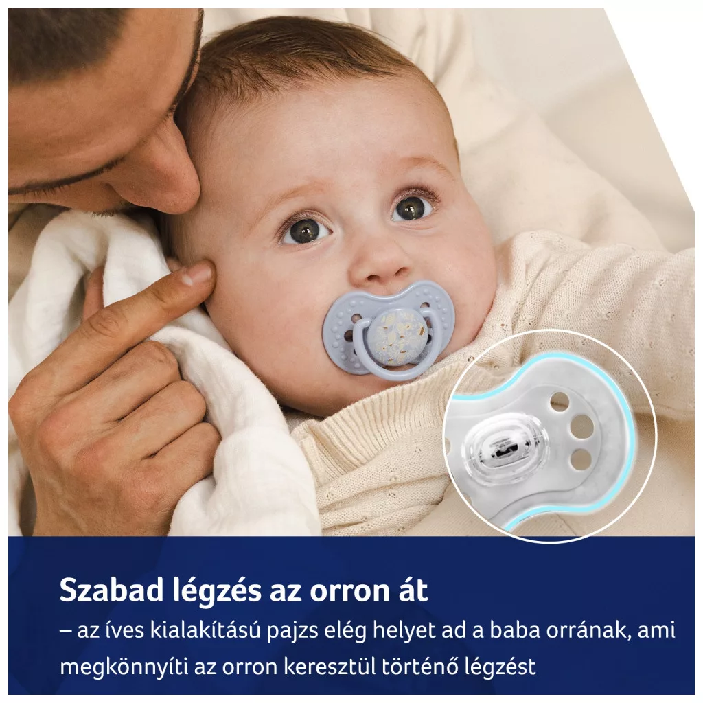 LOVI Világító szilikon dinamikus cumi TEDDYLOVE 18 hó+, 2db