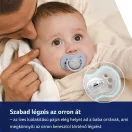 LOVI Világító szilikon dinamikus cumi TEDDYLOVE 18 hó+, 2db
