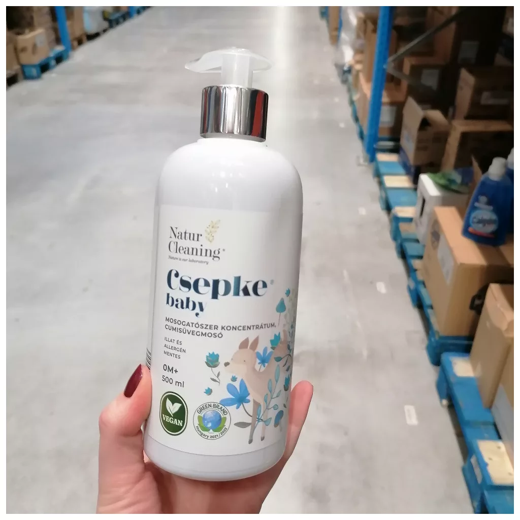 Csepke Baby mosogatószer koncentrátum, cumisüvegmosó 0 hó+ (500 ml)