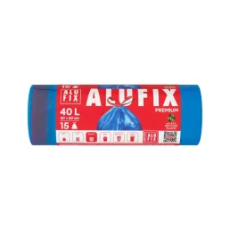Alufix Szemeteszsák zárószalaggal, 40 liter (15 db)