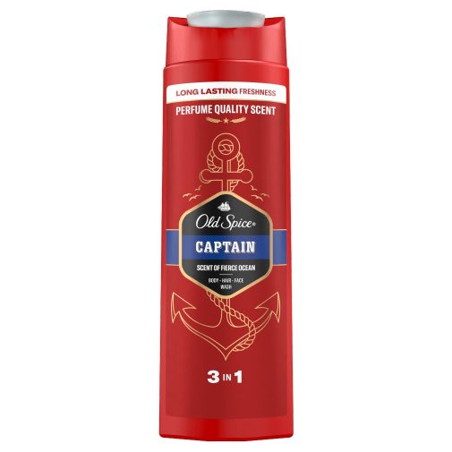 Old Spice Captain 3 az 1-ben tusfürdő és sampon férfiaknak (400 ml)