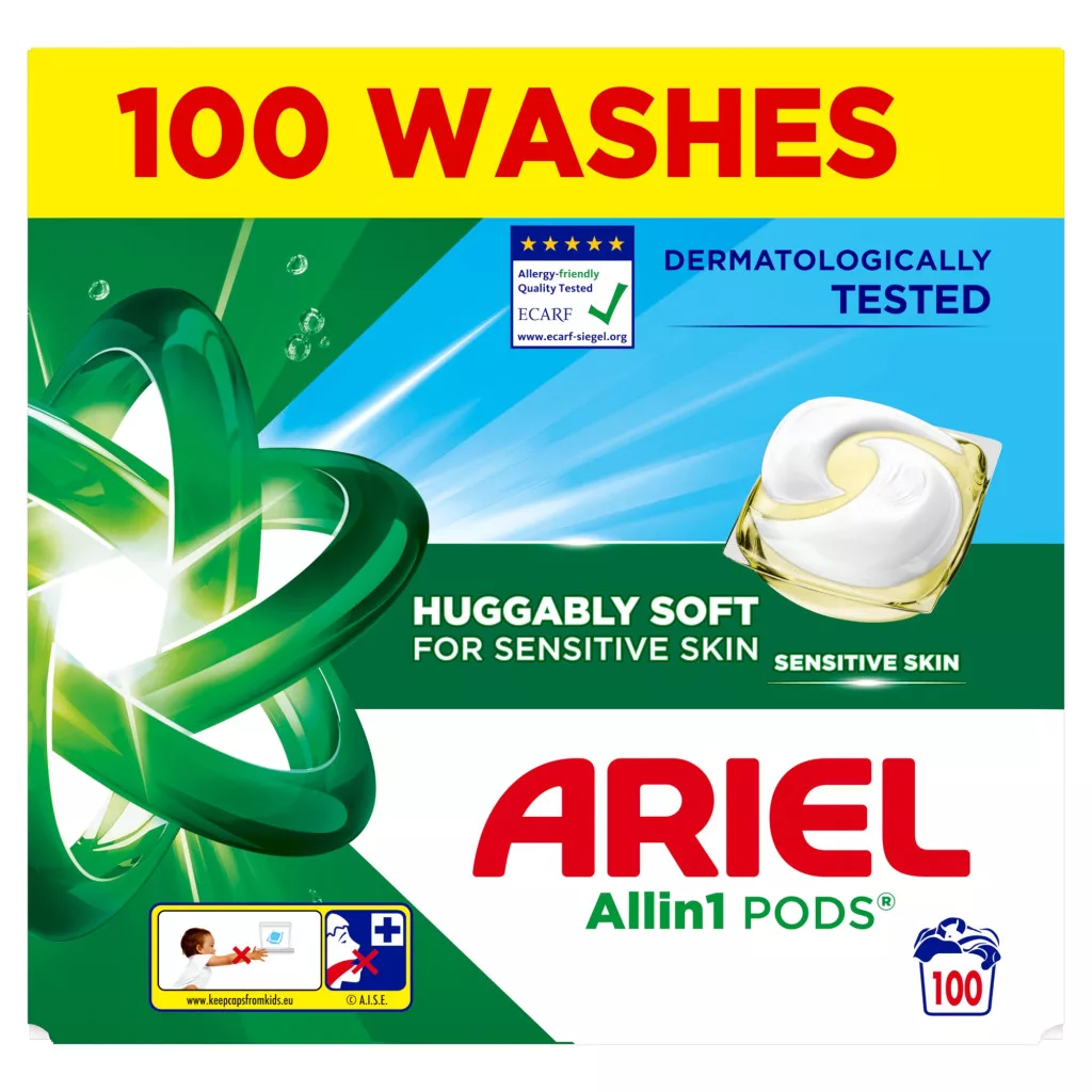 Ariel All-in-1 PODS Mosókapszula Sensitive (100 db)