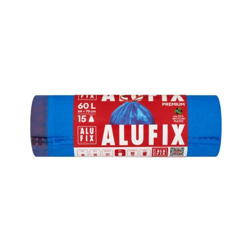 Alufix Szemeteszsák zárószalaggal, 60 liter (15 db)