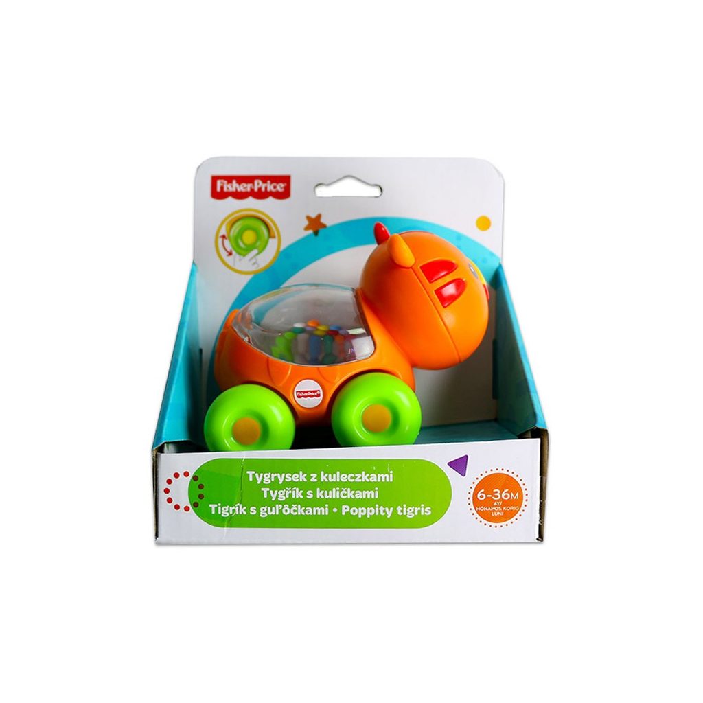 Fisher-Price: Poppity guruló csörgő tigris bébijáték