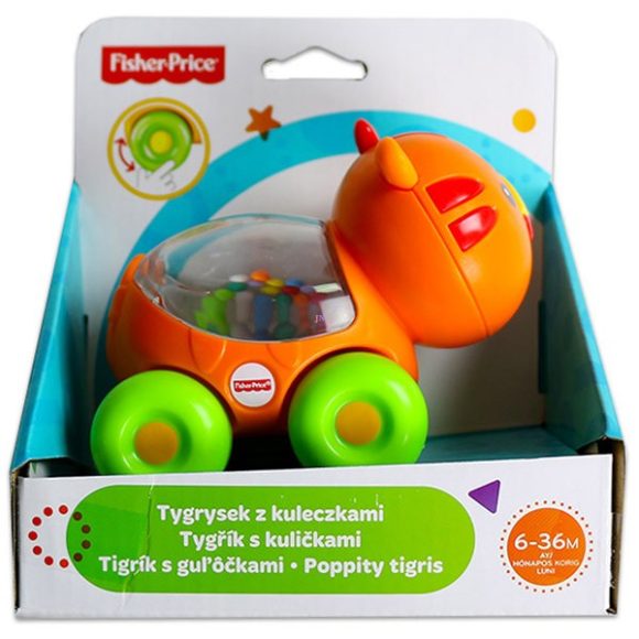 Fisher-Price: Poppity guruló csörgő tigris bébijáték