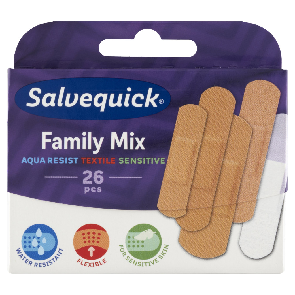 Salvequick Med Family mix sebtapasz (26 db)