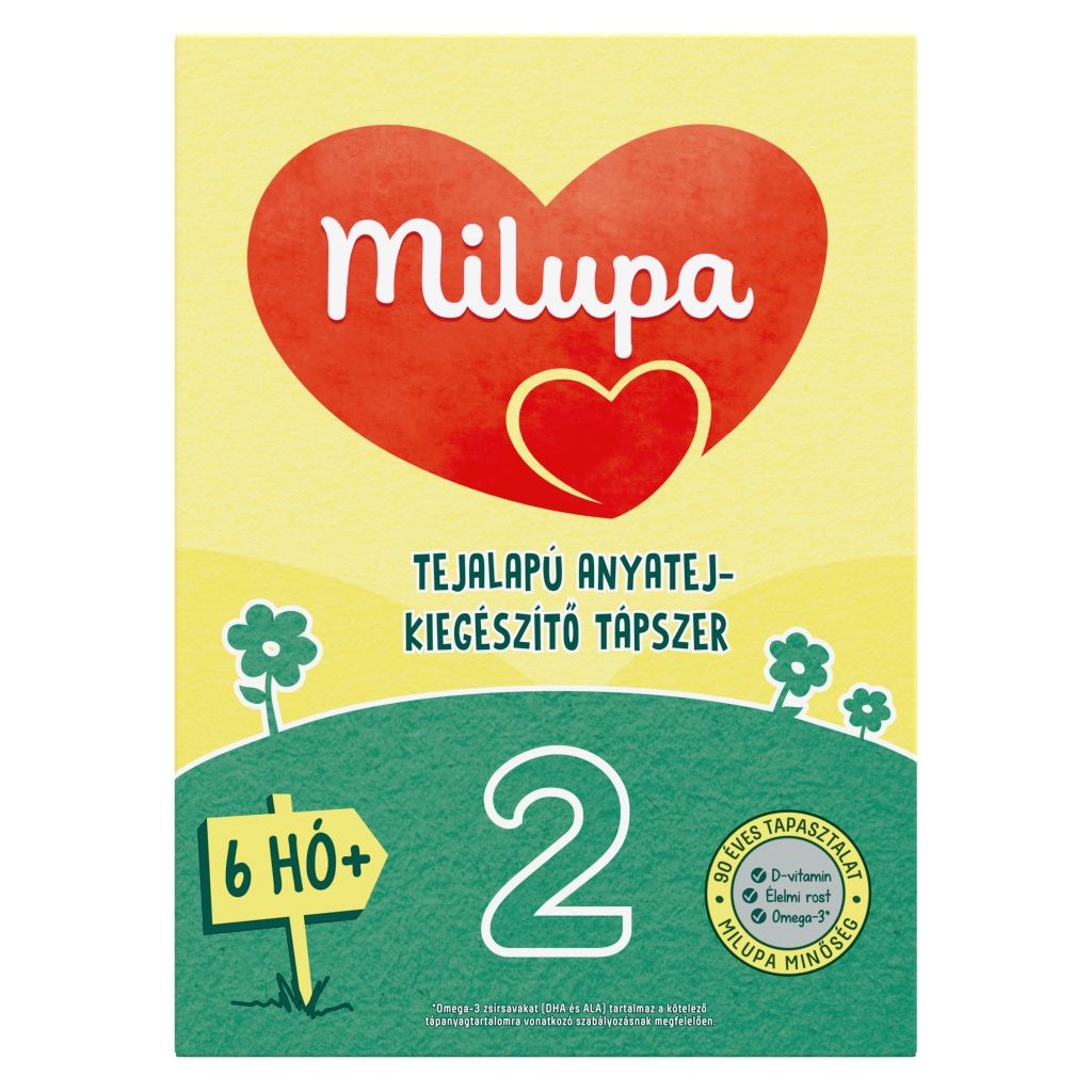 Milupa 2 tejalapú, anyatej-kiegészítő tápszer 6 hó+ (500 g)