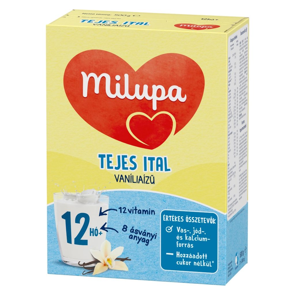Milupa vanília ízű tejes ital-gyerekital 12 hó+ (500 g)