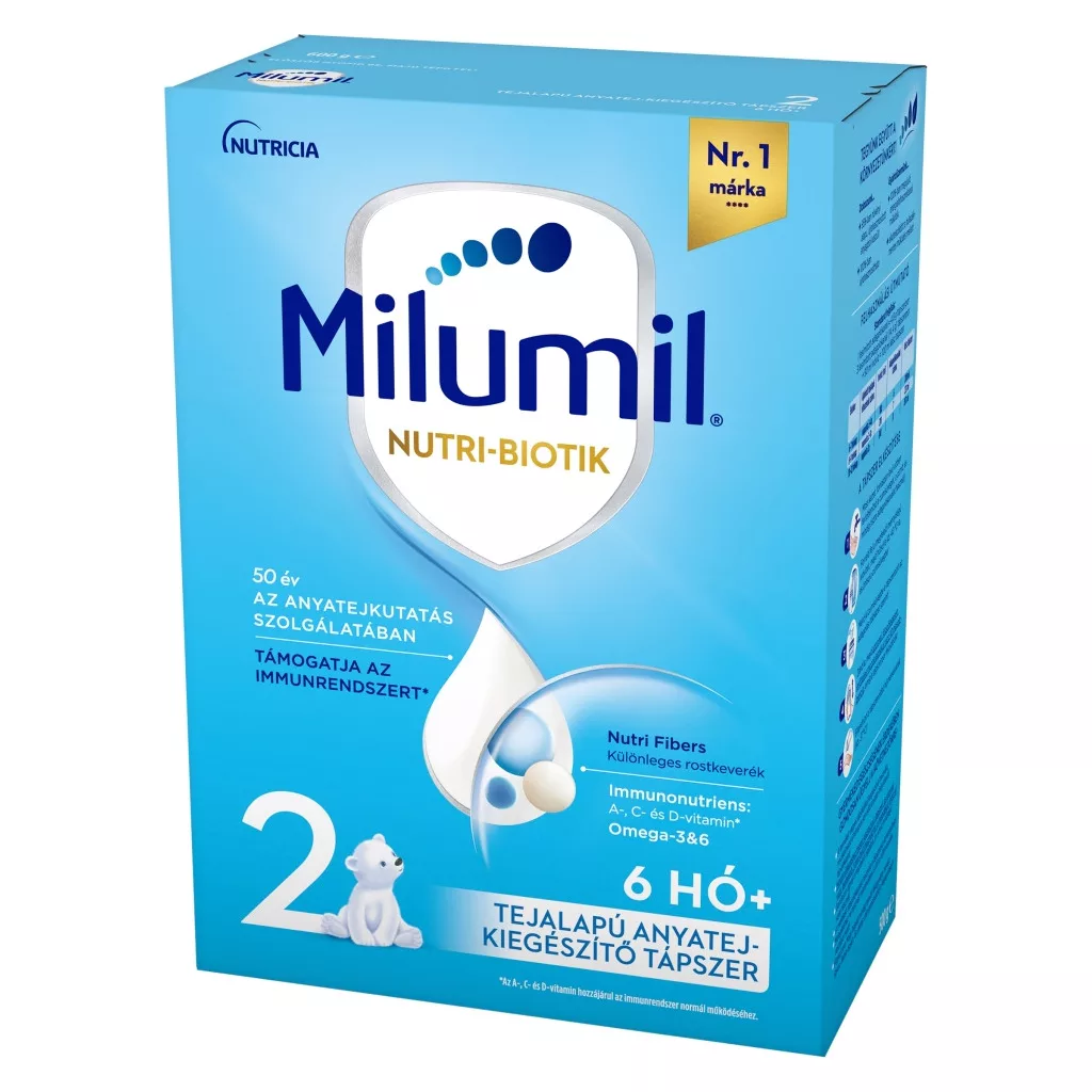 Milumil 2 anyatej-kiegészítő tápszer 6-12 hó (500 g)