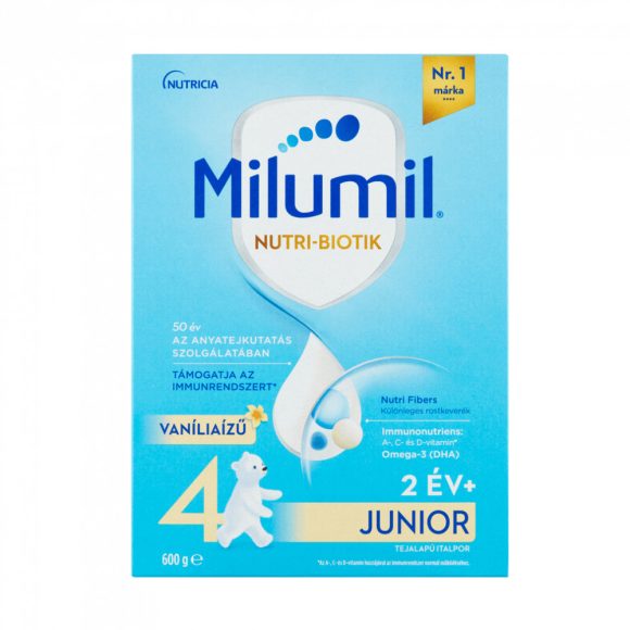 CSOMAGOLÁSSÉRÜLT - Milumil Junior 4 vanília ízű gyerekital 24 hó+ (500 g)