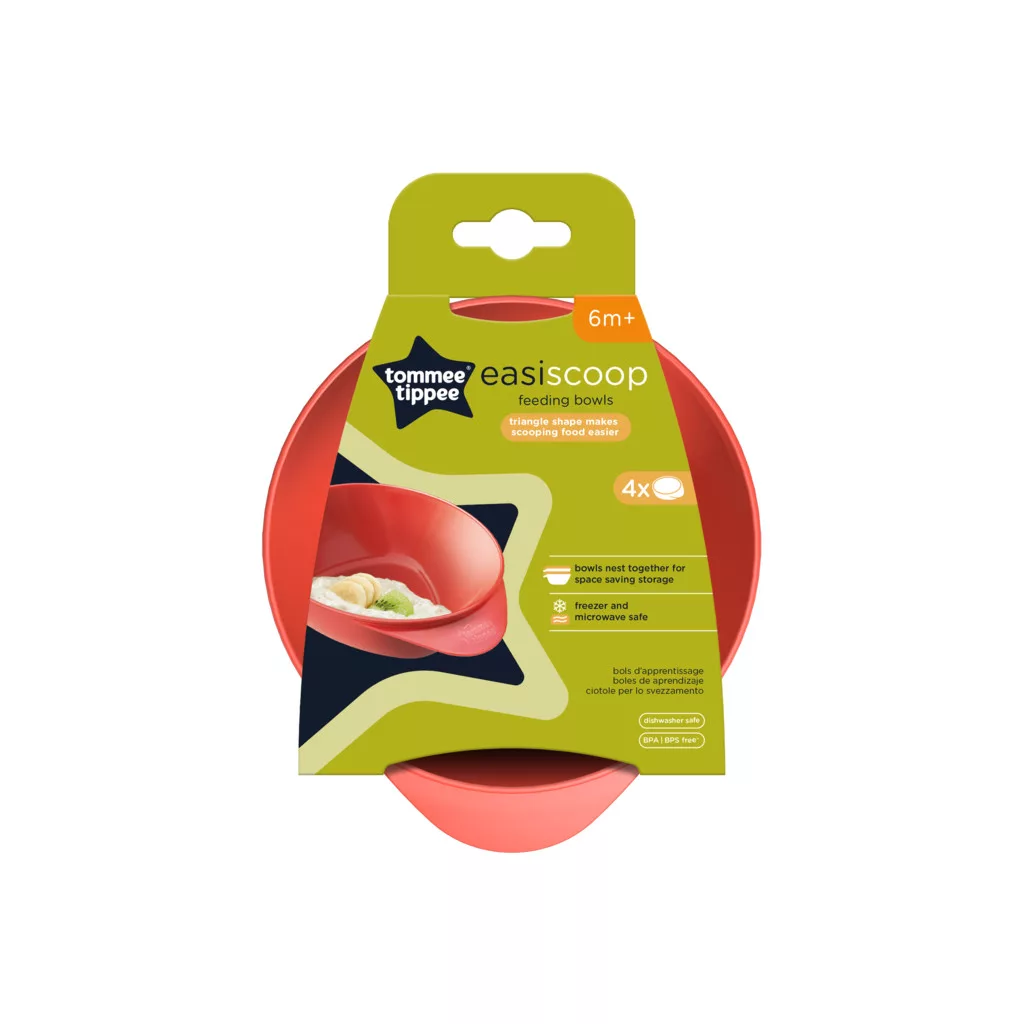 Tommee Tippee Easy Scoop etetőtálka 4 db 6 hó+