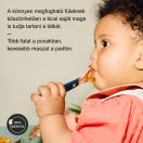 Tommee Tippee etetőtálka tetővel és kanállal 6 hó+ (narancs-szürke)