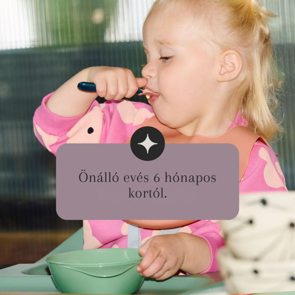 Tommee Tippee etetőtálka tetővel és kanállal 6 hó+ (narancs-szürke)