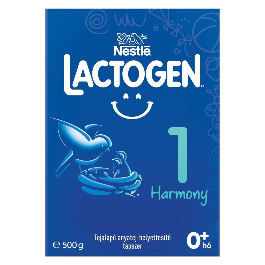 Nestlé Lactogen Harmony 1 tejalapú anyatej-helyettesítő tápszer születéstől kezdve 0 hó+ (500 g)
