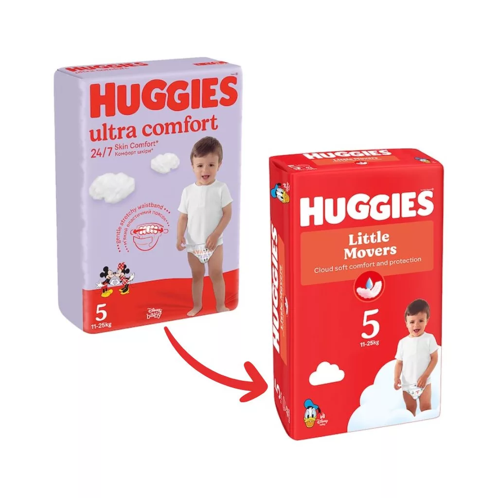 Huggies Little Movers nadrágpelenka 3, 4-9 kg, 56 db