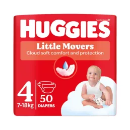 Huggies Little Movers nadrágpelenka 4, 7-18 kg, 50 db