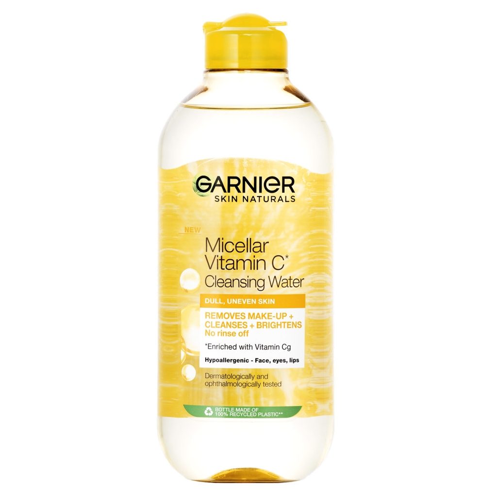 Garnier Skin Naturals ragyogást adó C-vitaminnal* gazdagított micellás víz (400 ml)