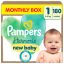 Pampers Harmonie pelenka 1, 2-5 kg, HAVI PELENKACSOMAG 180 db