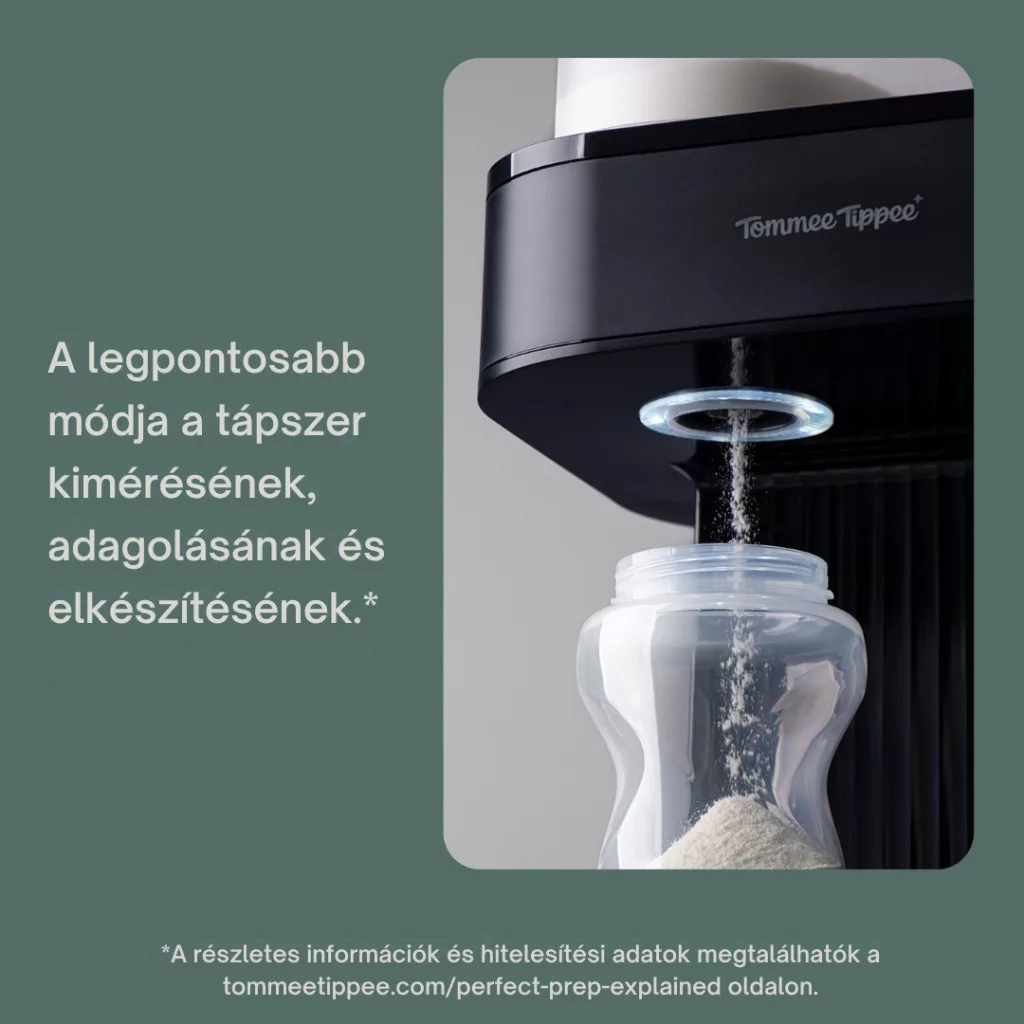 Tommee Tippee Perfect Prep Pro tápszeradagolós tápszerkészítő gép fekete