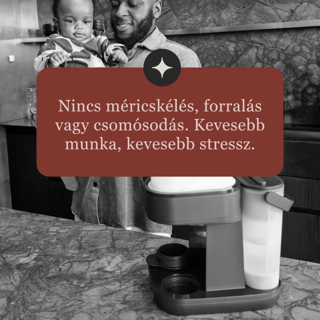 Tommee Tippee Perfect Prep Pro tápszeradagolós tápszerkészítő gép fekete