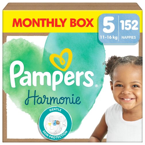 Pampers Harmonie pelenka 5, 11-16 kg, HAVI PELENKACSOMAG 152 db